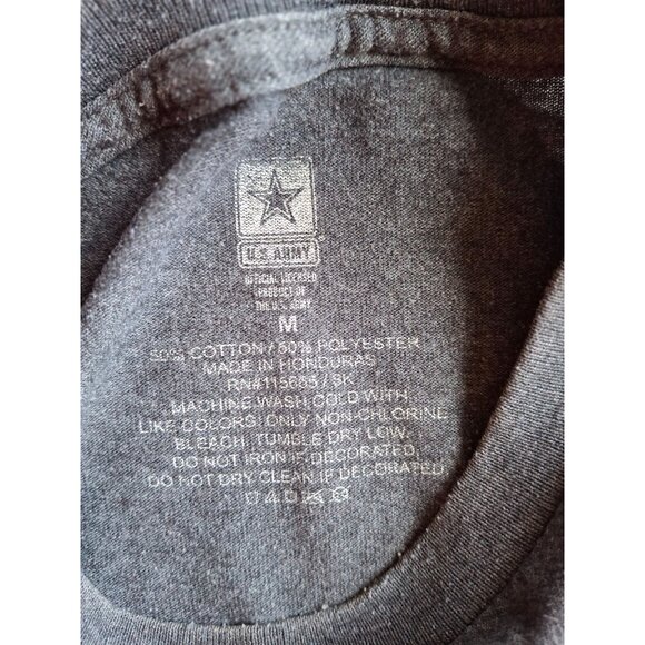 US Army Mens Graphic T Shirt Camouflage Gray M Grunge Streetwear - Picture 3 of 5